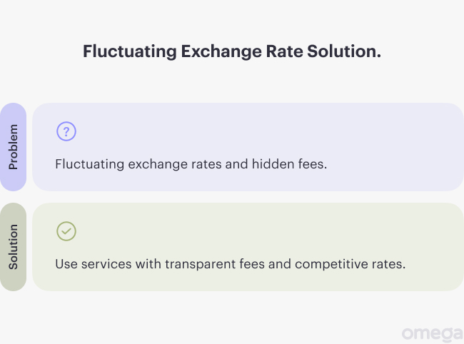 Fluctuating exchange rates: problem and solution